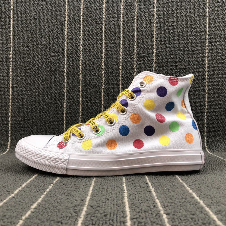 Converse x Miley Cyrus Pride White Yellow Red Blue Orange