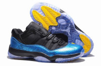 JORDAN 11 low Snakeskin blue