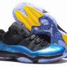 JORDAN 11 low Snakeskin blue