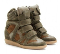 Isabel Marant Bekett suede concealed wedge sneakers