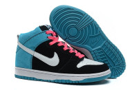 Nike Dunk sb High  black/skyblue/white/pink