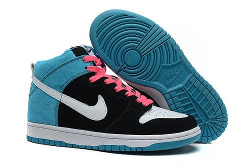 Nike Dunk sb High  black/skyblue/white/pink