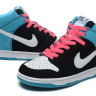 Nike Dunk sb High  black/skyblue/white/pink