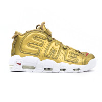 The Supreme x Nike Air More Uptempo Gold