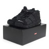 The Supreme x Nike Air More Uptempo Black