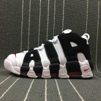 Nike Air More Uptempo'96 QS 414962-105 \ Rich Black \ Red \ White 