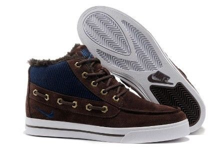 Nike Sweet lether мех (brown,blue)