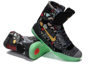Kobe 9 Elite Black/gray/green/red