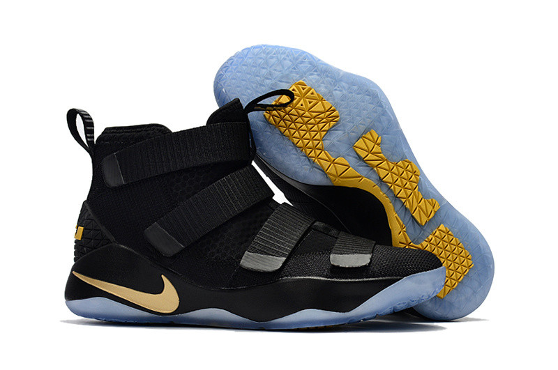 Lebron 11 soldier black and gold shop