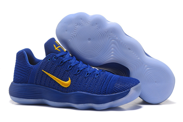Nike React Hyperdunk 2017 Low Flyknit Blue/Gold