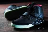 Nike Air Yeezy 2 (Black/Solar Red)