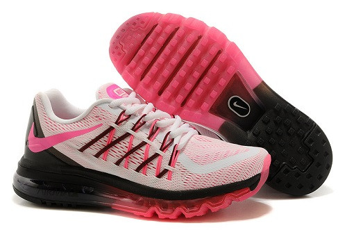 Air max 2015 white/black/pink