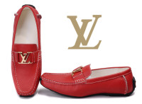 LV moccasin red