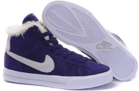 Nike blaze Hi мех (purple)