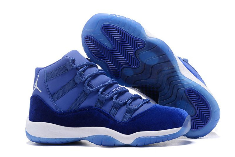 Air Jordan 11 Velvet Royal Blue-White