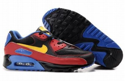 Air Max 90 (black/blue/red/yellow)