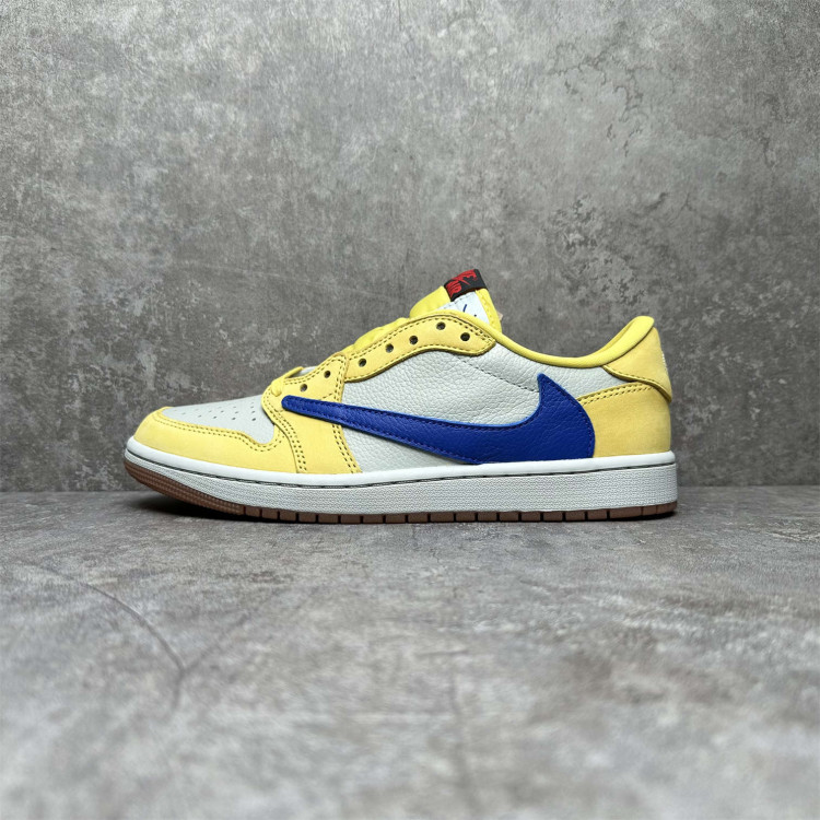 OG TRAVIS SOCTT X NIKE AIR JORDAN 1 LOW YELLOW DZ4137-700