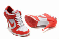 Nike Dunk low heels white/red