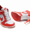Nike Dunk low heels white/red