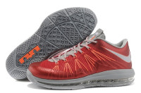 LeBron James X 10 low fire-red/gray