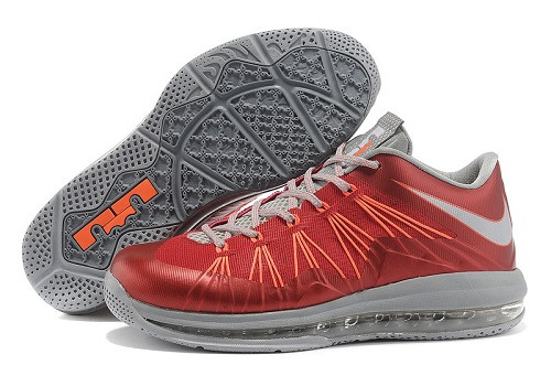 LeBron James X 10 low fire-red/gray