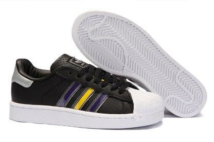 adidas superstar 2 II black/white/yellow/purple