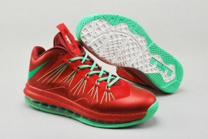 LeBron James X 10 low red/green/white