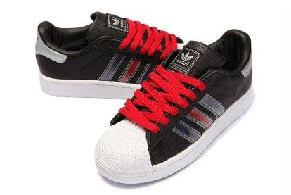 adidas superstar 2 II black/white/red/blue