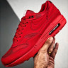 NIKE AIR MAX 1 PREMIUM IN "UNIVERSITY RED" rich red