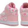 dunk high kids white/pink-dot