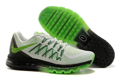 Air max 2015 white/black/green