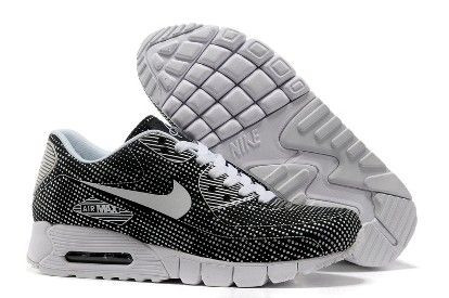 air max 90 current moire (black-white/dot )